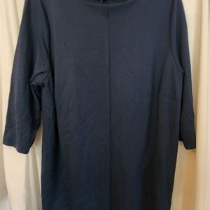 J Jill Navy Blue Ponte Dress size 2x